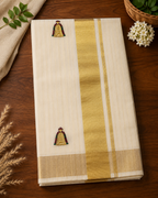 Power Loom Tissue Saree with Nettipattom Embroidery - SRPKN023