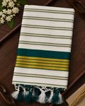 Multi Color Cotton Saree with Tussels - SRPKL035