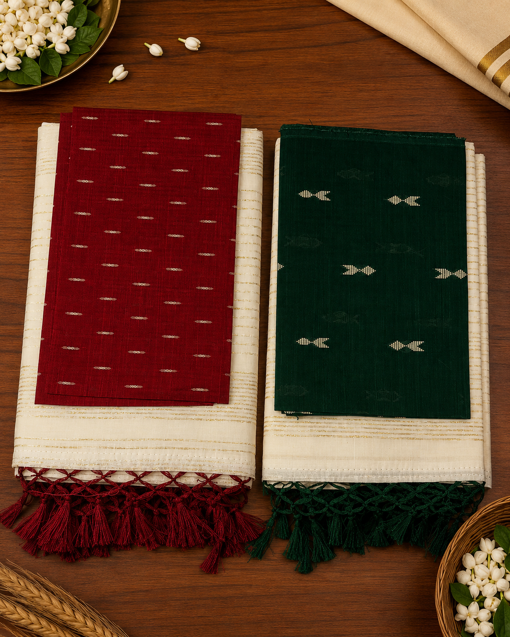 Fancy Cotton Saree with Running Blouse