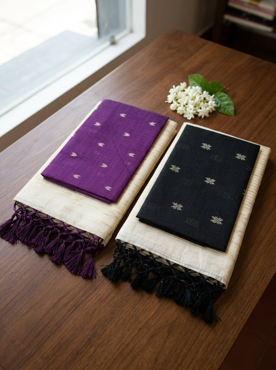 Fancy Cotton Saree with Running Blouse