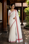 Premium Handloom Kerala Puliyila Kara Saree