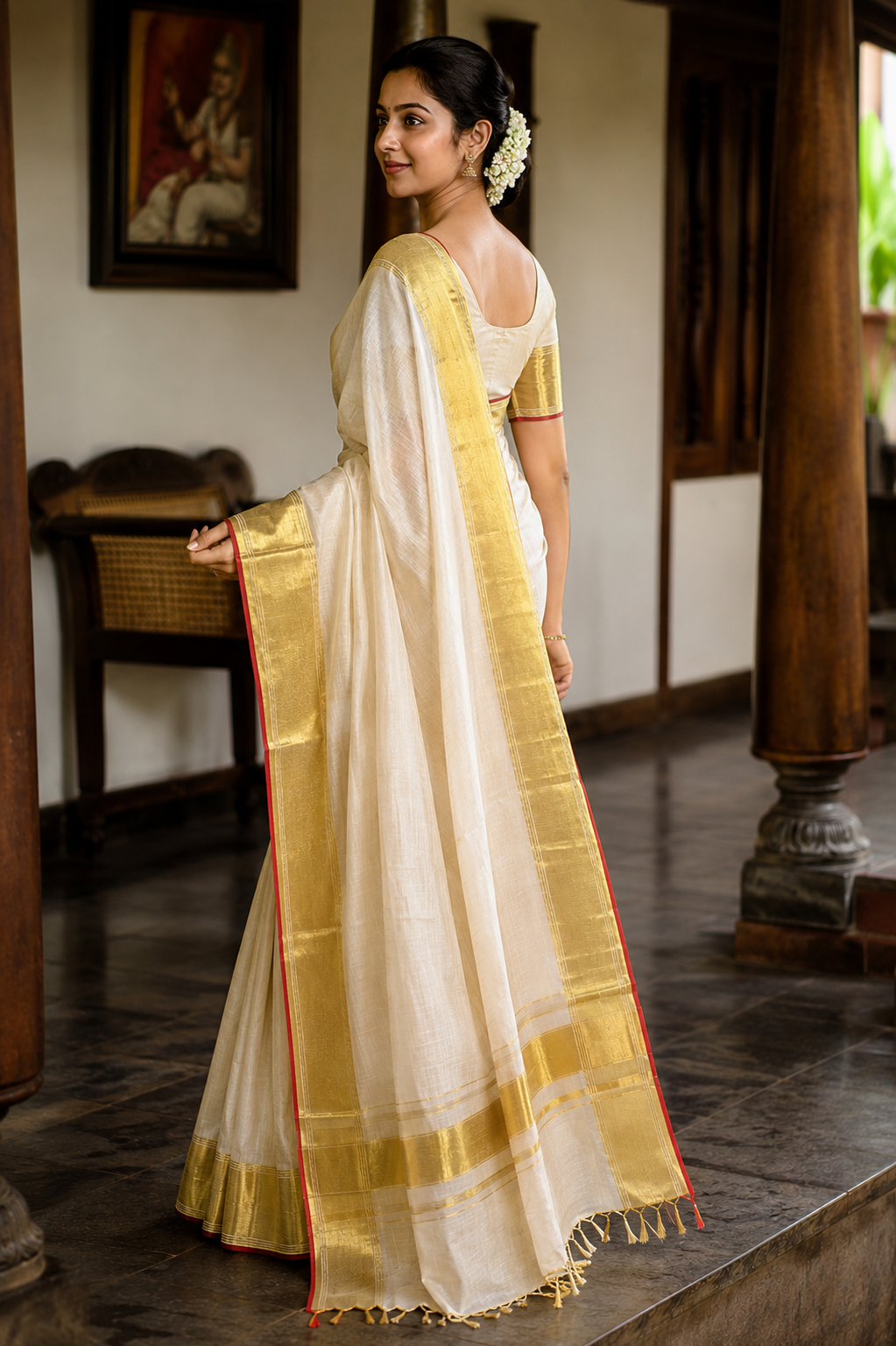 Premium Handloom Original Saree (100/100 Count) with Running Blouse