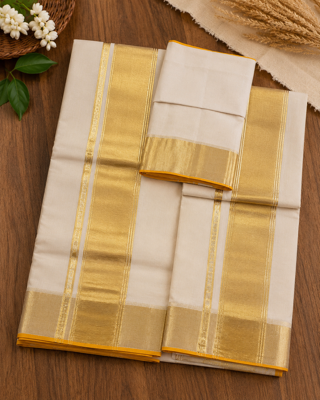 Premium Handloom Original Saree (100/100 Count) with Running Blouse