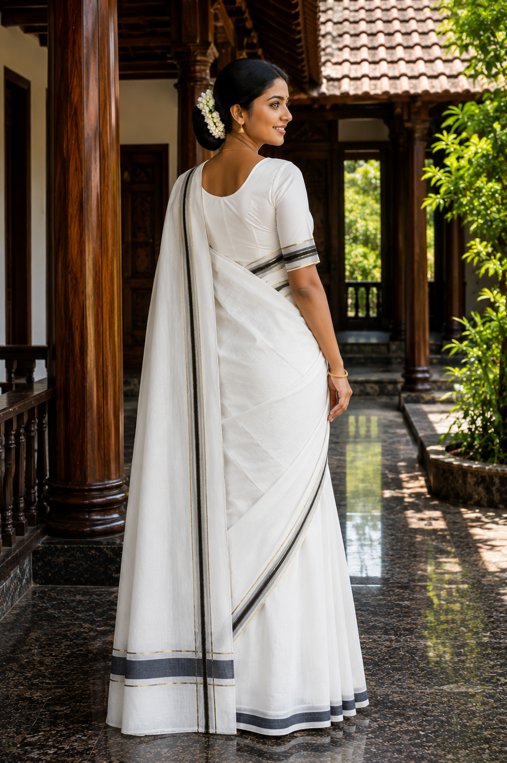 Premium Handloom Puliyila Kara with Kasavu Saree