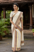 Premium Handloom Set Mundu (Mundu Neriyathum) Vadamalli